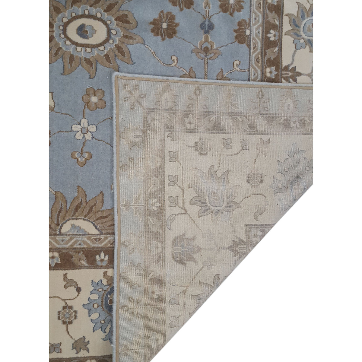 Aira Pahari U-0304BI Blue Ivory Traditional Wilton Rug