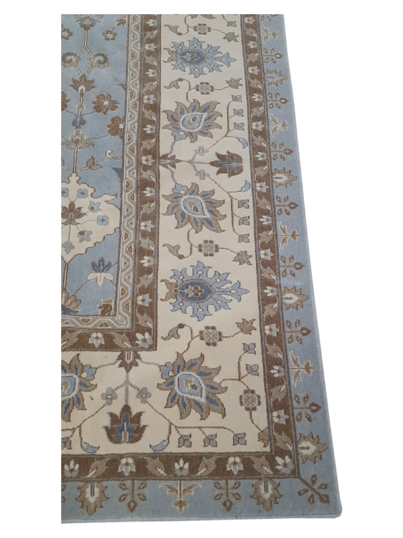Aira Pahari U-0304BI Blue Ivory Traditional Wilton Rug