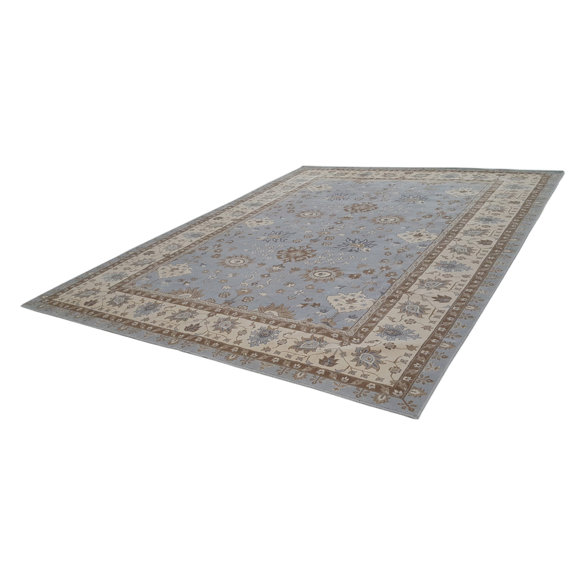 Aira Pahari U-0304BI Blue Ivory Traditional Wilton Rug