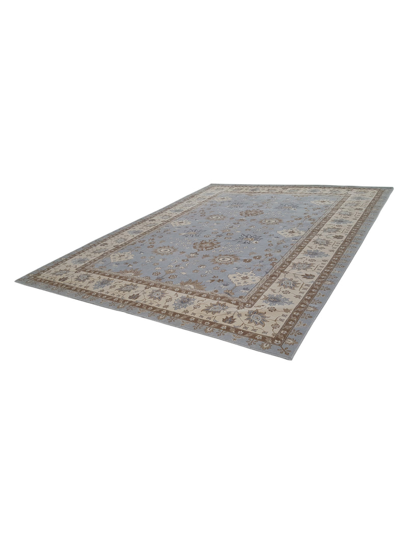 Aira Pahari U-0304BI Blue Ivory Traditional Wilton Rug