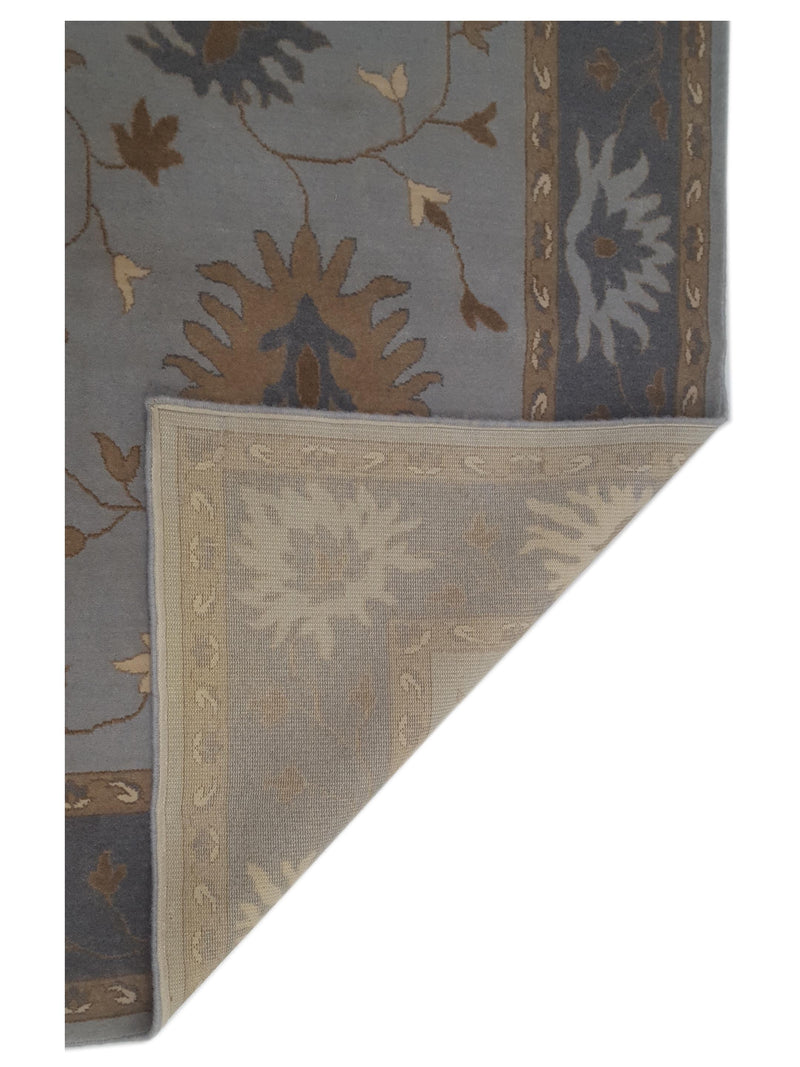 Aira Pahari U-0308 Blue Grey Traditional Wilton Rug