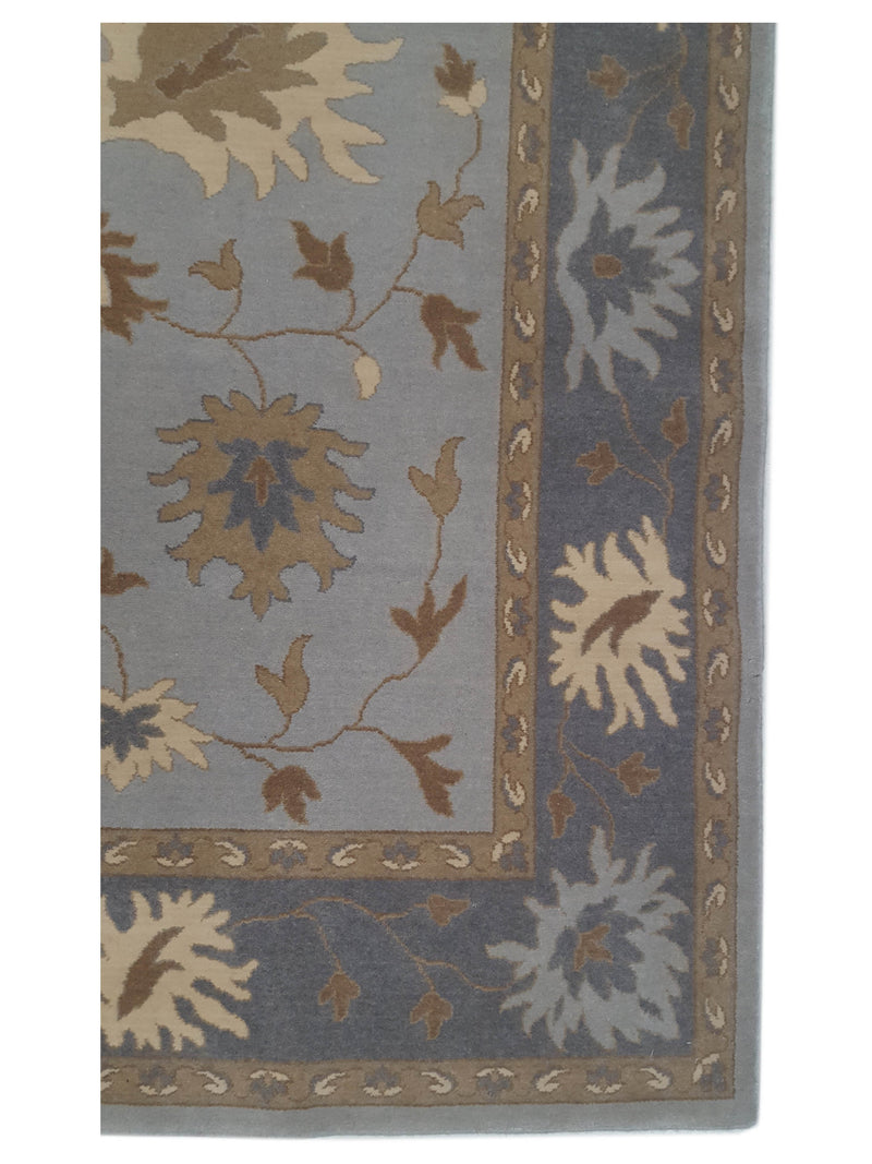 Aira Pahari U-0308 Blue Grey Traditional Wilton Rug