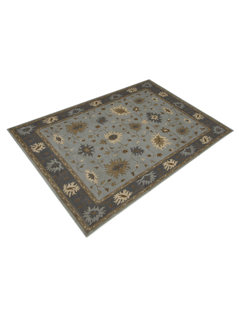 Aira Pahari U-0308 Blue Grey Traditional Wilton Rug