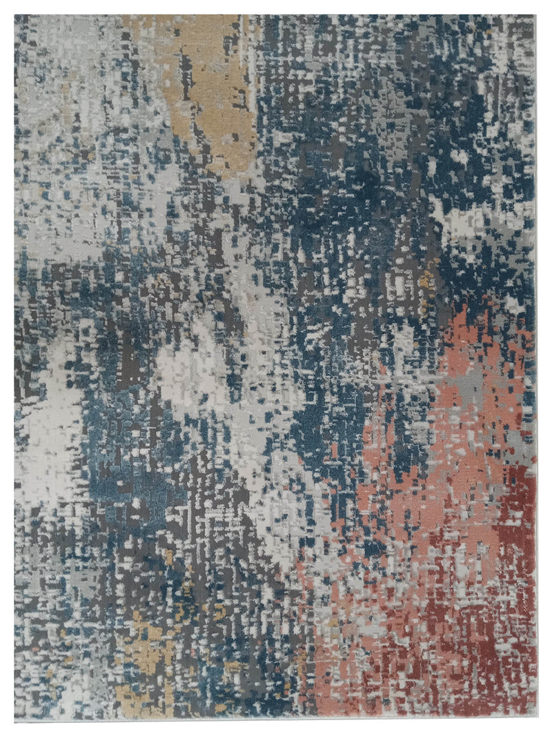 Pacific Invista IN593 Multi Multi Modern Power Loom Rug