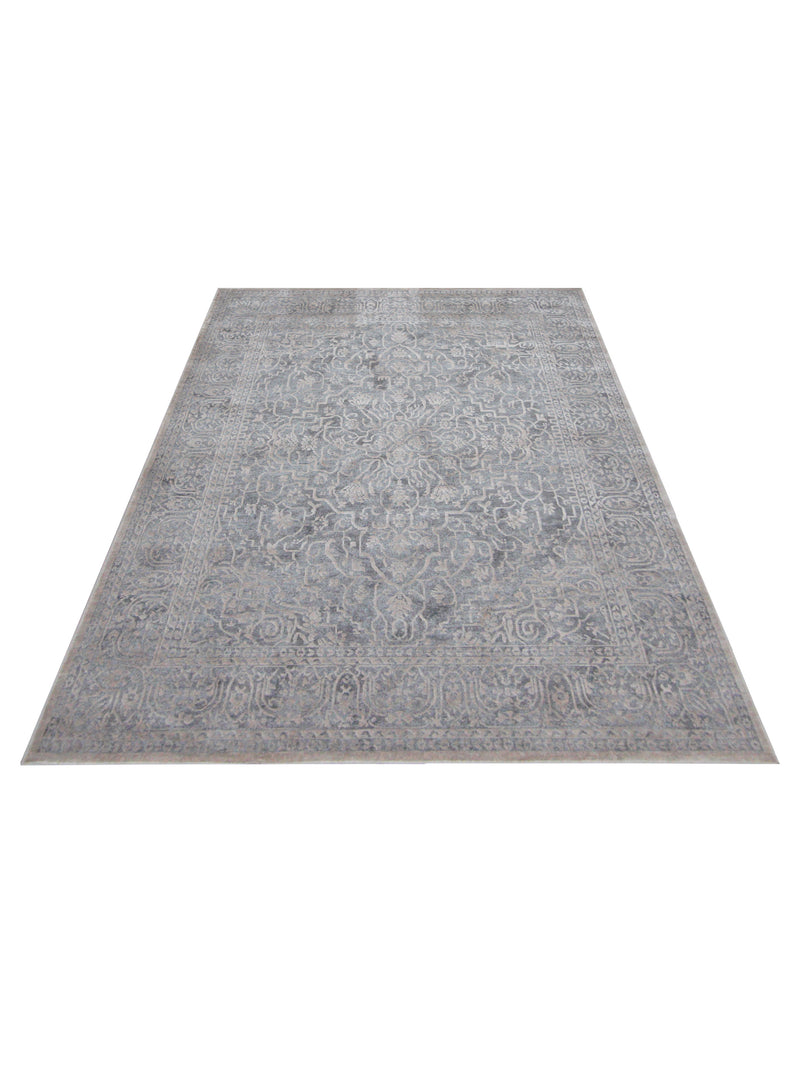 Pacific Invista IN670 D.Grey Cream Modern Power Loom Rug