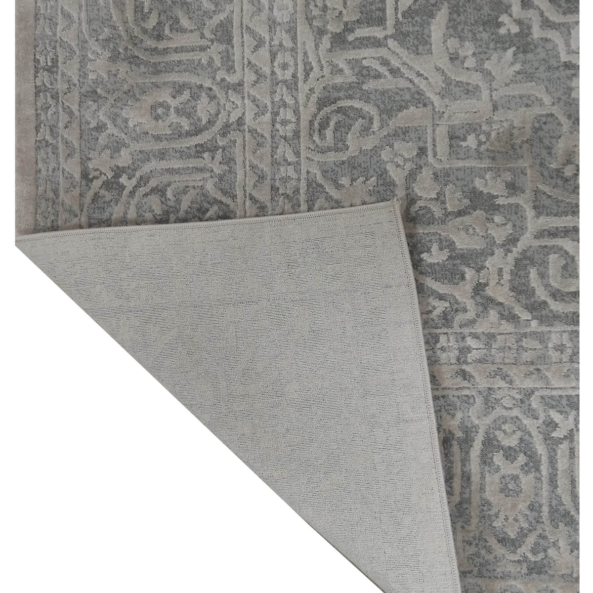 Pacific Invista IN670 D.Grey Cream Modern Power Loom Rug