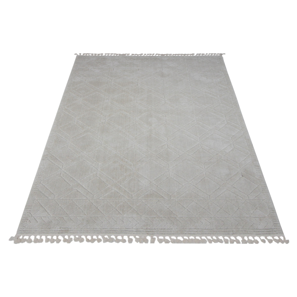 Pacific Moroccan Fes AV66S Ivory Ivory Modern Power Loom Rug