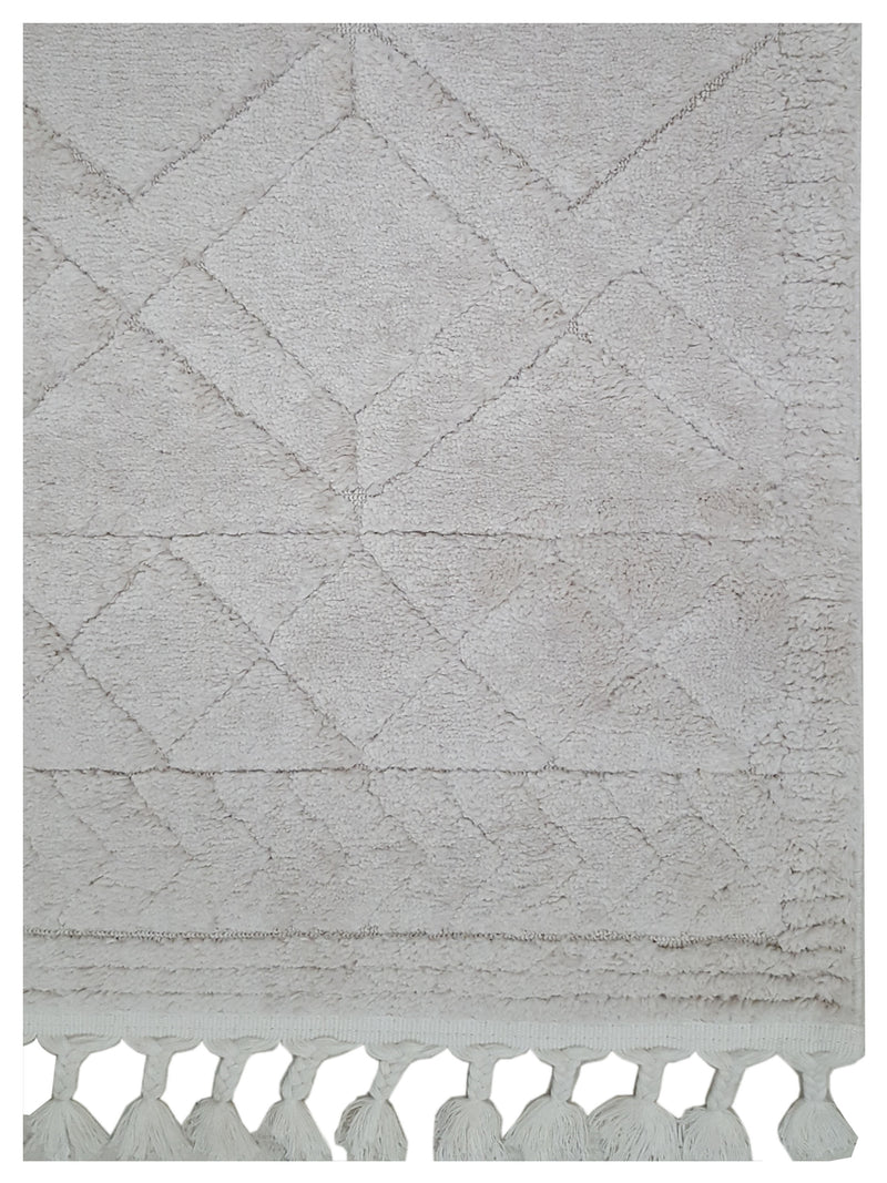 Pacific Moroccan Fes AV66S Ivory Ivory Modern Power Loom Rug