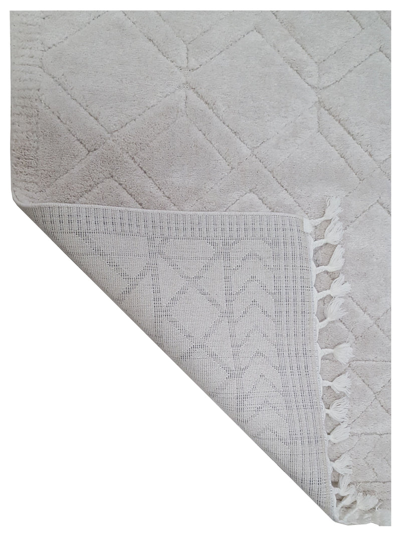 Pacific Moroccan Fes AV66S Ivory Ivory Modern Power Loom Rug