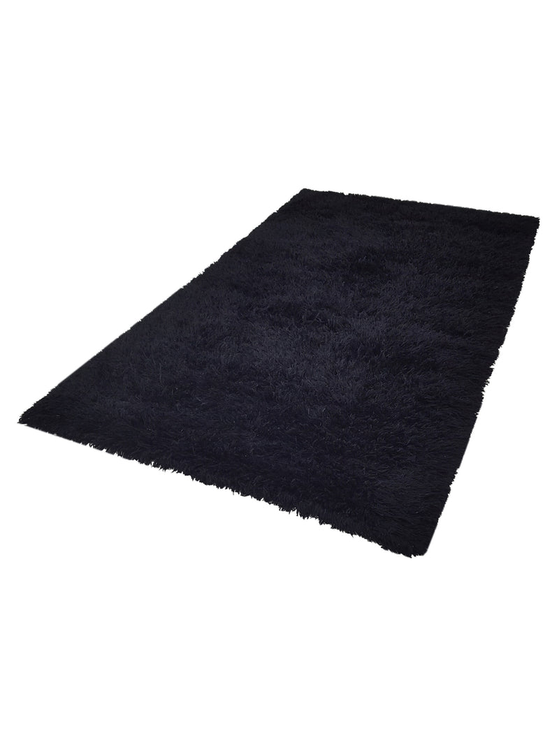 Aura Shag 009 Black Shag Hand Woven Rug