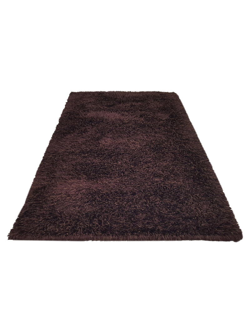 Aura Shag 008 Brown Shag Hand Woven Rug