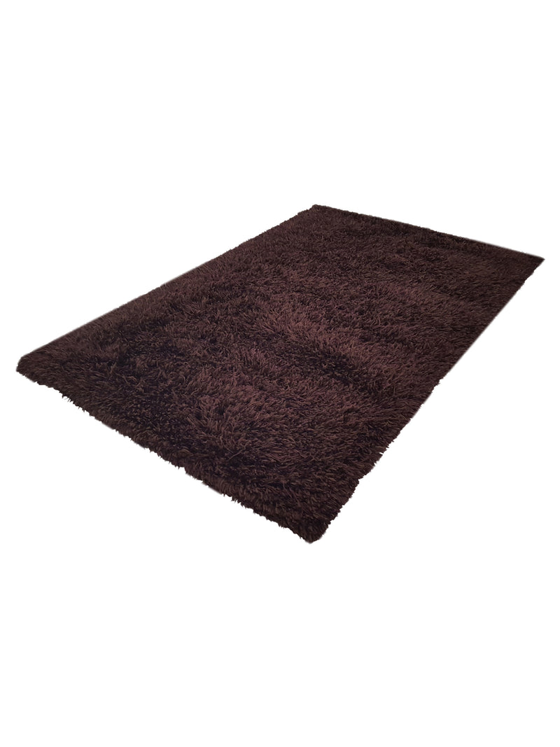 Aura Shag 008 Brown Shag Hand Woven Rug