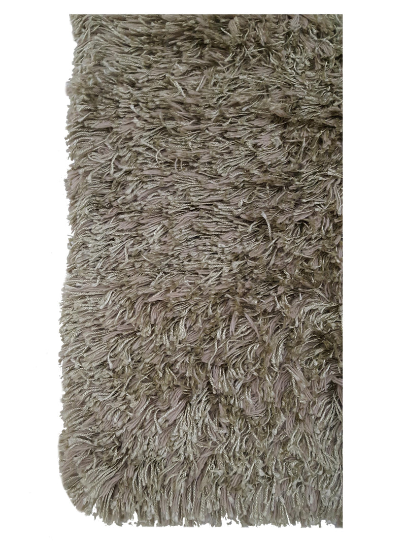 Aura Shag 007 Olive Shag Hand Woven Rug