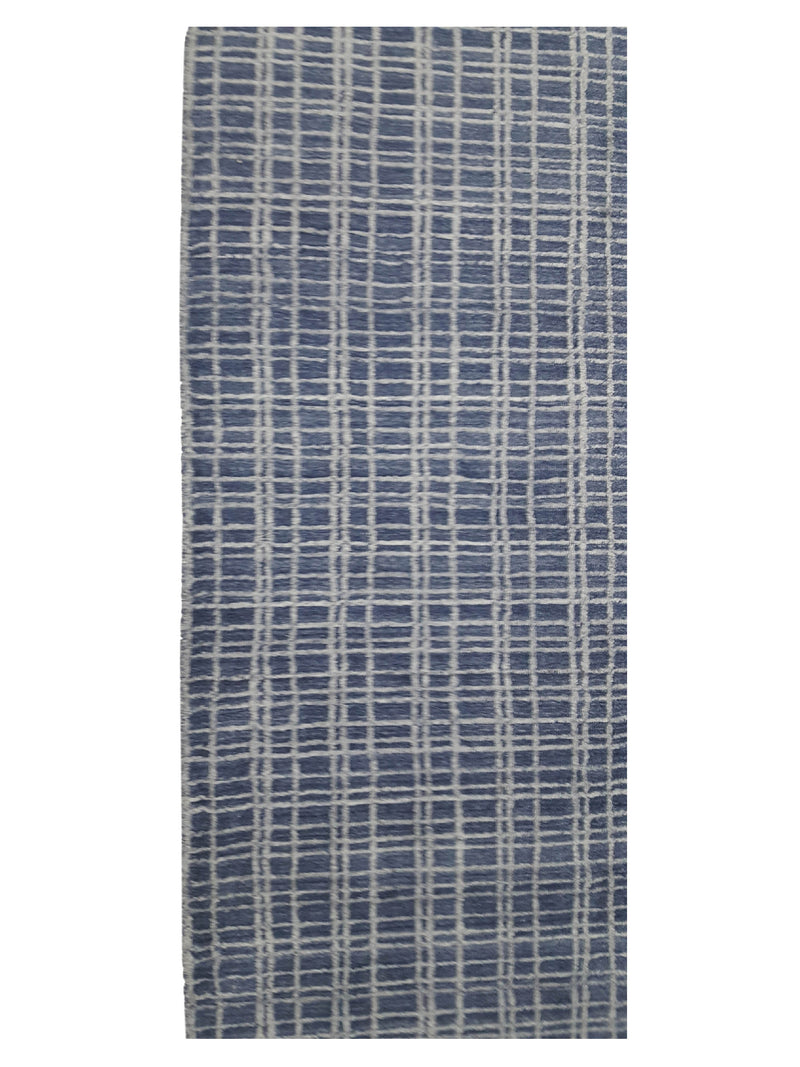 Aira Marion LH-01BB Blue Lt.Blue Transitional Hand Loom Rug