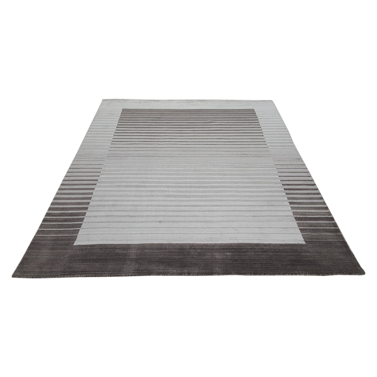 Aira Urban 002 Ivory Charcoal Transitional Hand Loom Rug