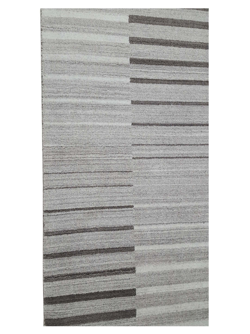 Aira Urban 002 Ivory Charcoal Transitional Hand Loom Rug