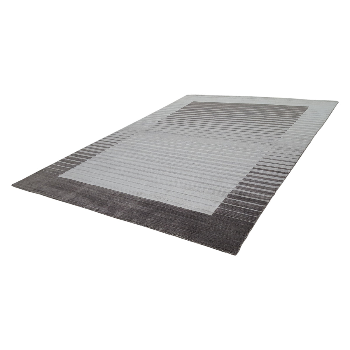 Aira Urban 002 Ivory Charcoal Transitional Hand Loom Rug