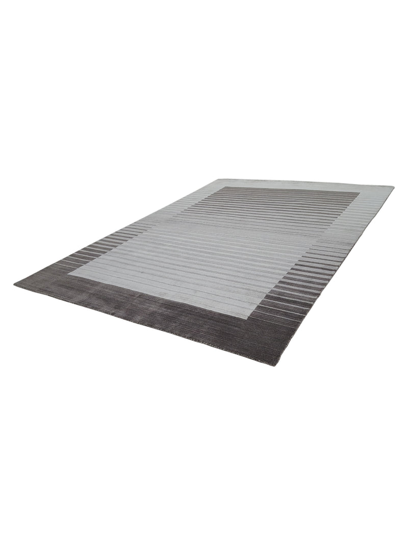 Aira Urban 002 Ivory Charcoal Transitional Hand Loom Rug