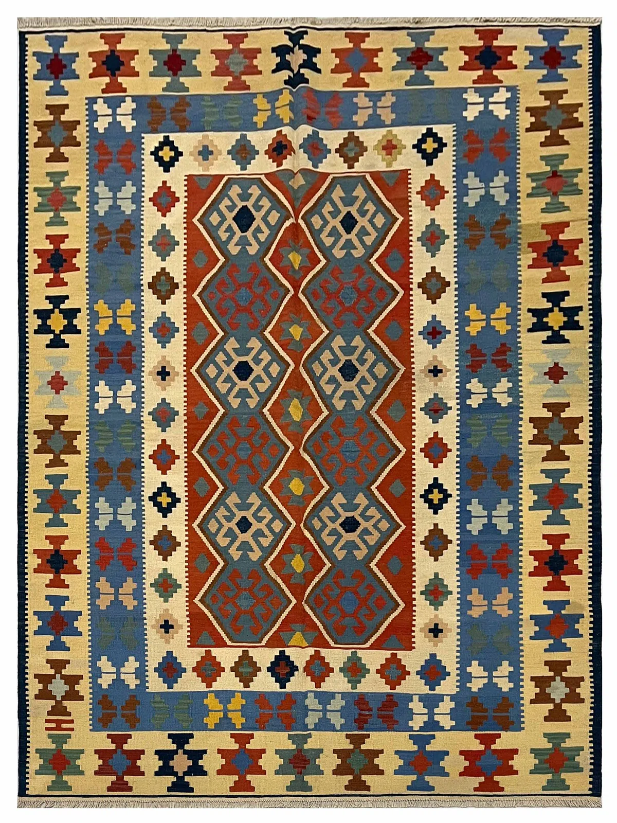 Kafkas Kilim Flatweave Blue 6x9