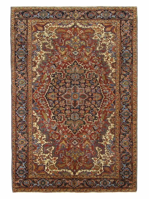 Antique Heriz Rust 6x9