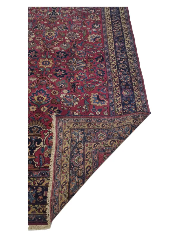 Antique Mashad Burgundy 6x9 - Image 3