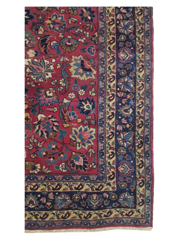 Antique Mashad Burgundy 6x9 - Image 4