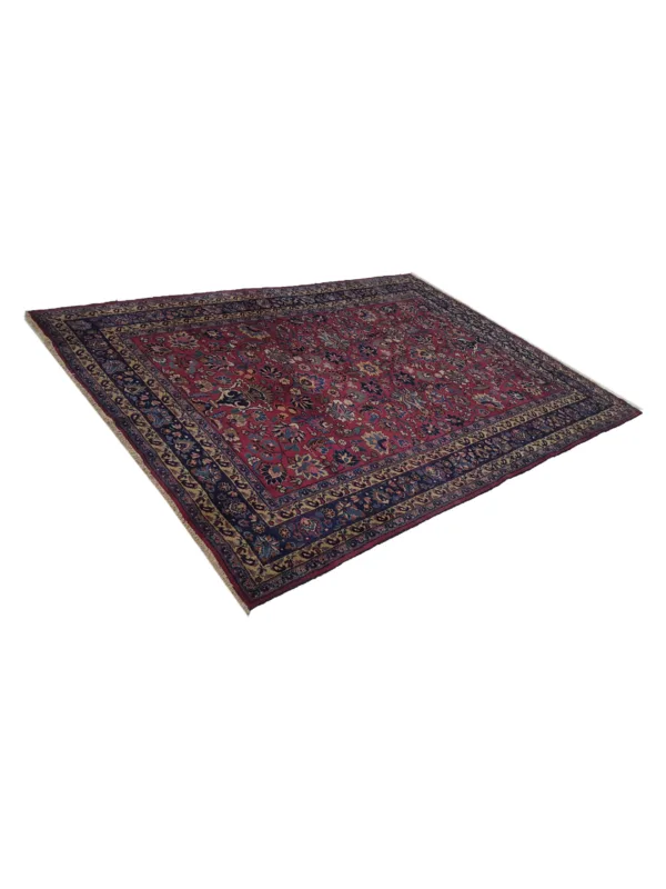 Antique Mashad Burgundy 6x9 - Image 6