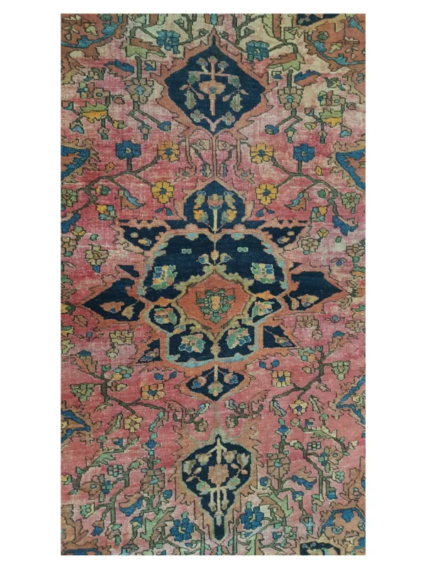 Antique Farahan Pink Rust 4x6 - Image 5