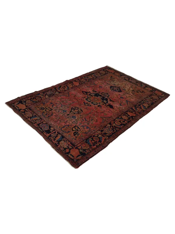 Antique Farahan Pink Rust 4x6 - Image 6