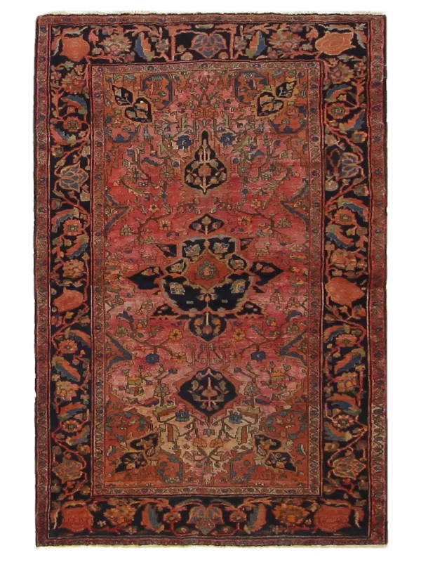 Antique Farahan Pink Rust 4x6