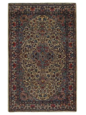 Antique Kerman Camel 3x4