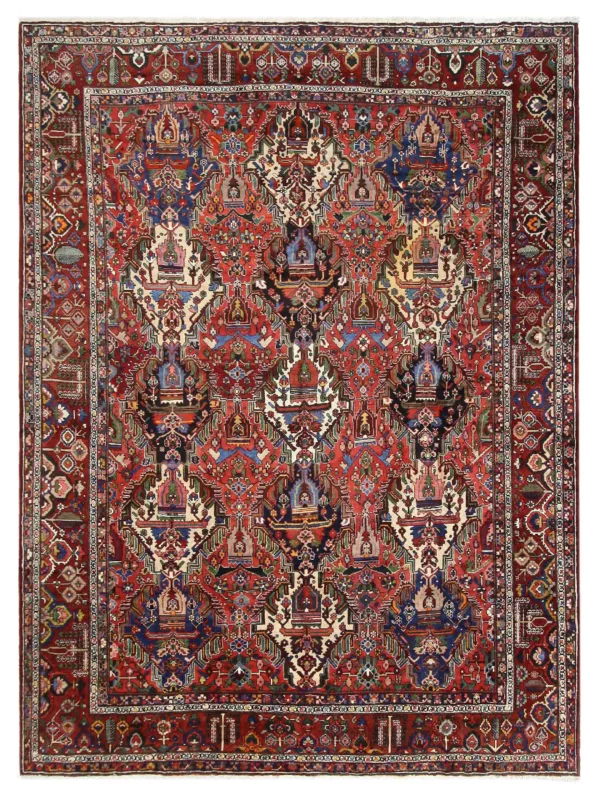 Antique Bakhtiyari Red 14×16