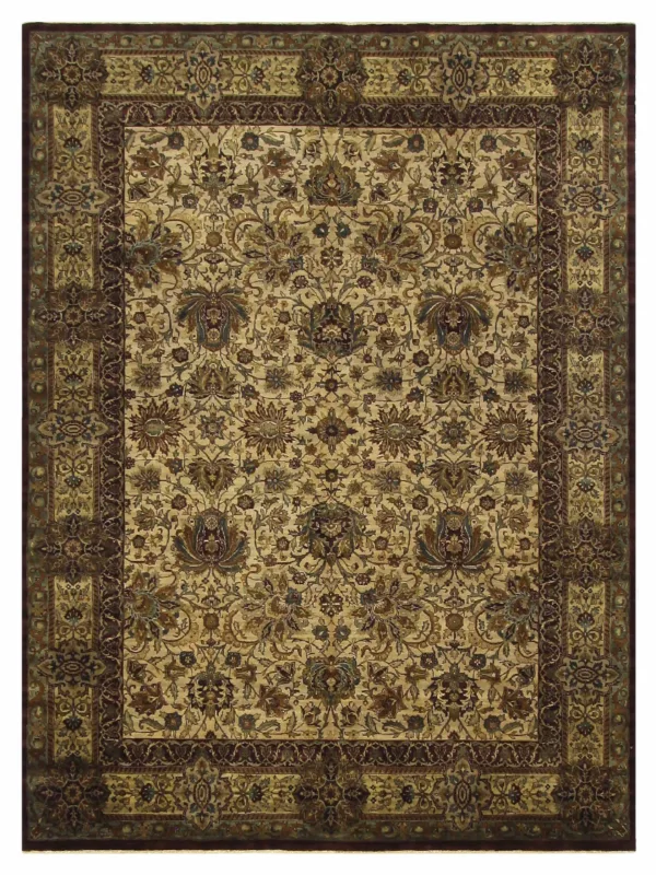 Maharaja Hand Knotted Beige 9x12
