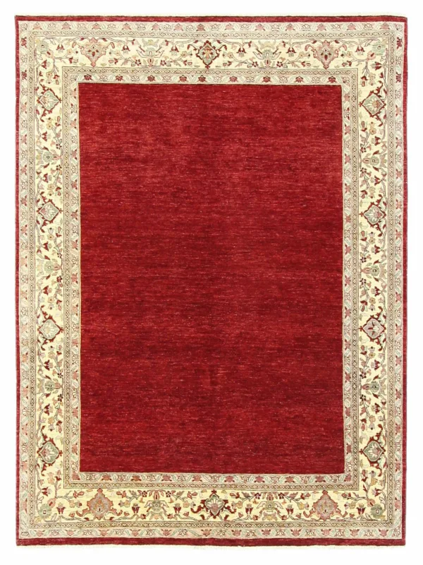 Ziegler Hand Knotted Red 8x10
