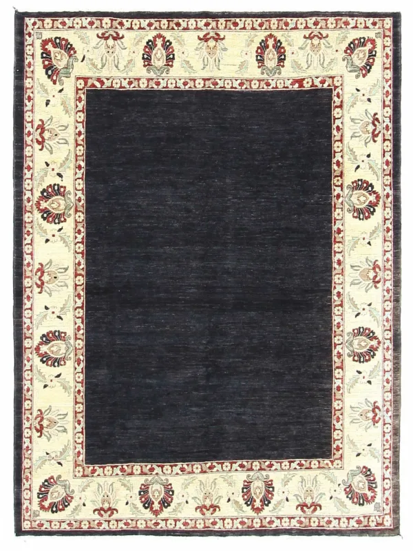 Ziegler Hand Knotted Black 8x10