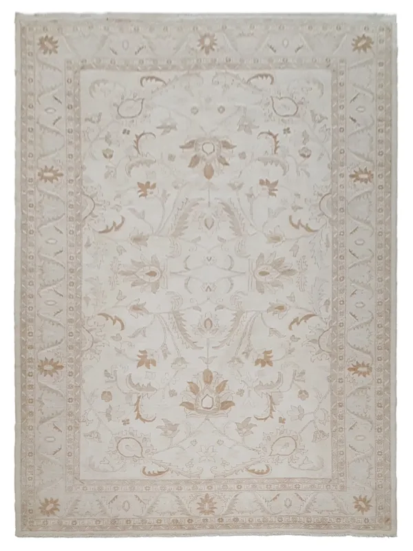 Ziegler Hand Knotted Ivory 10x14