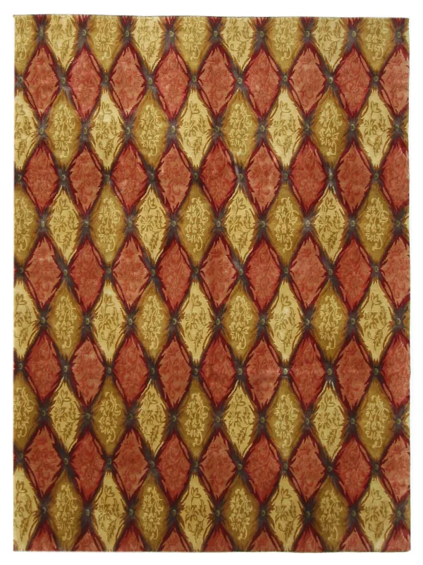 Gouri Ganga Hand Knotted Gold 8x10