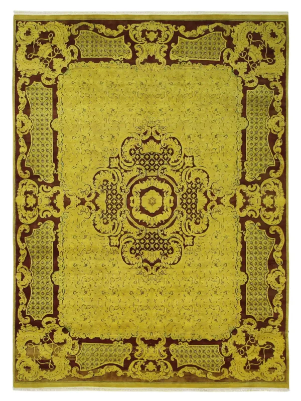 Classic Hand Knotted Mustard 9x12