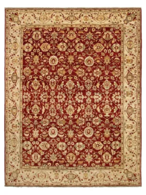 Ziegler Hand Knotted Red 12x15