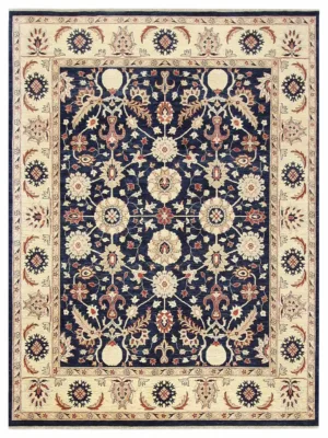 Ziegler Hand Knotted Blue 8x10