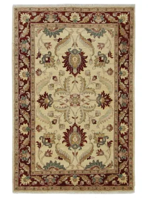 Ziegler Hand Knotted Ivory 4x6