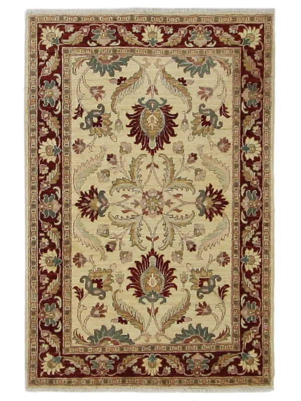 Ziegler Hand Knotted Ivory 4x6