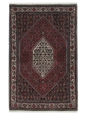Bijar Hand Knotted Burgundy 4x6