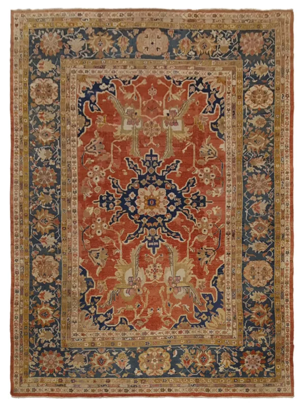 Antique Sultanabad Rust 10x13