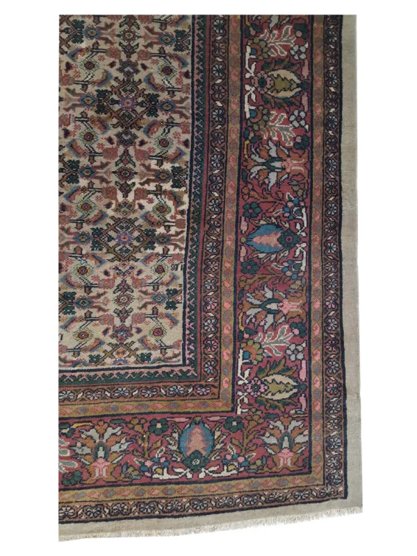 Antique Sultanabad Ivory 11x18 - Image 4