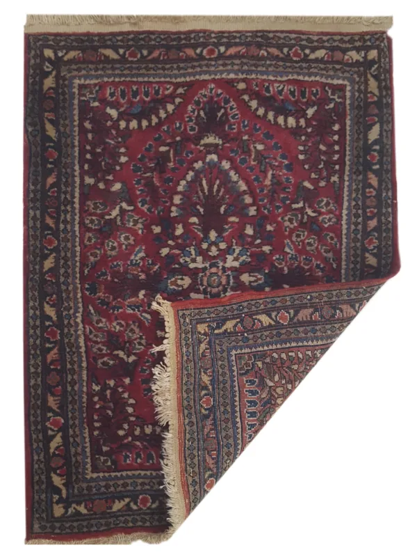 Antique Sarouk Rust 2x3 - Image 5