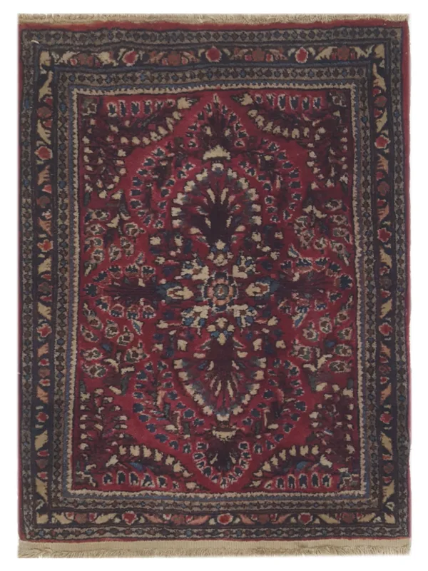 Antique Sarouk Rust 2x3