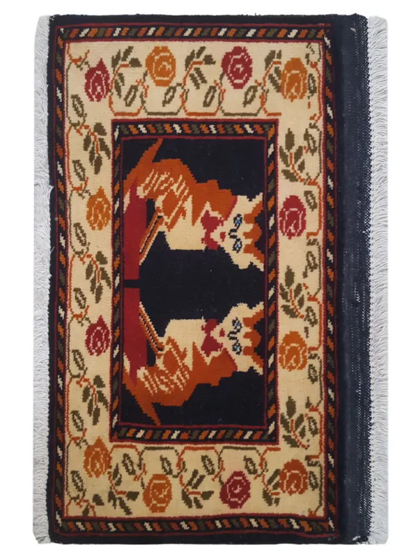 Turkaman Hand Knotted Blue 1.6x2.6