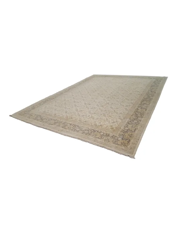 Classic Hand Knotted Ivory 12x15 - Image 6
