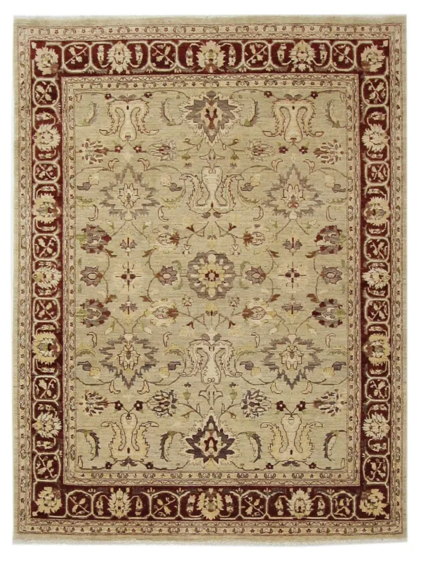 Ziegler Hand Knotted Beige 8x10